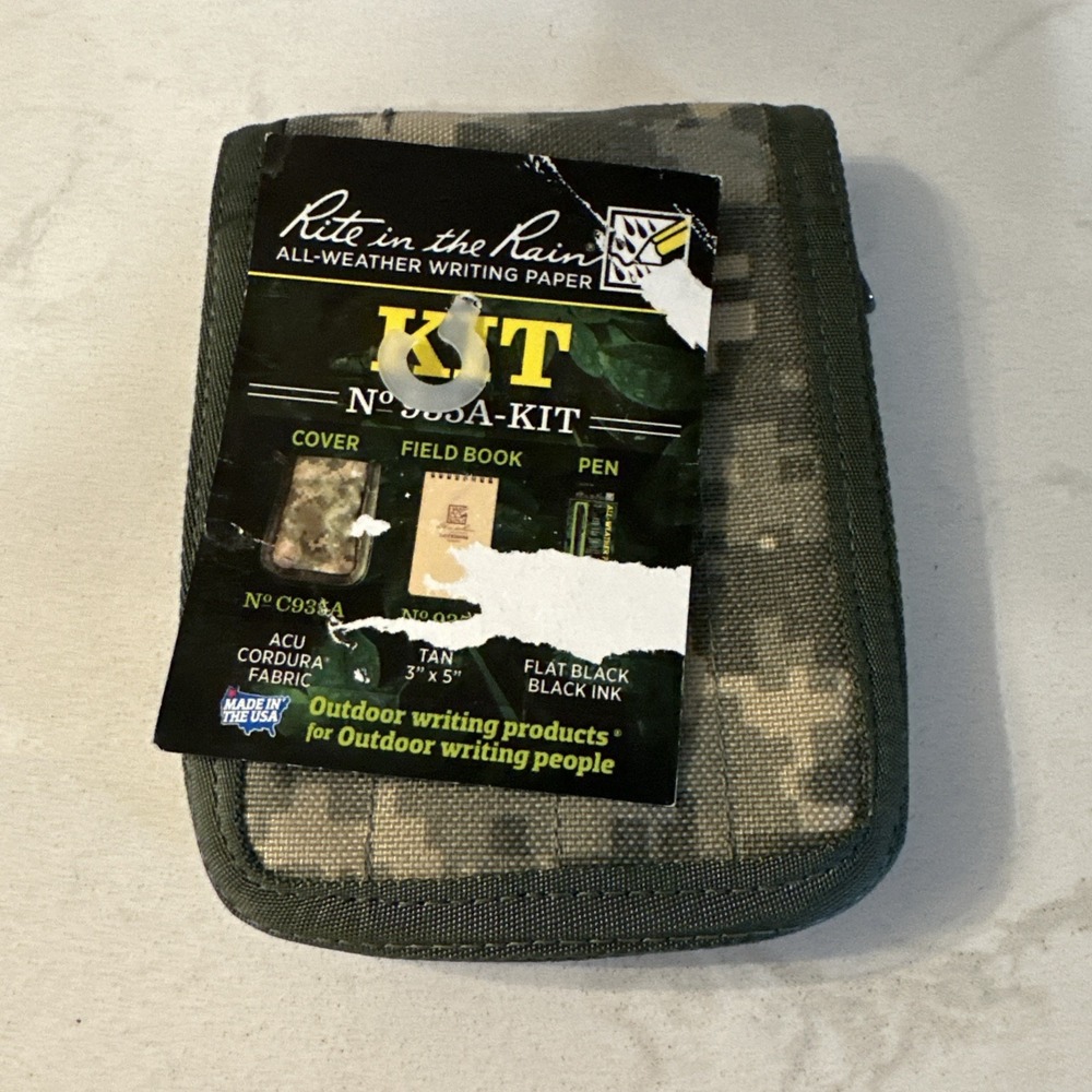 Rite in the Rain Weatherproof 3" x 5" Top-Spiral‎ Notebook Kit: ACU 935A-KIT NWT